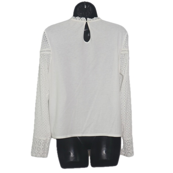 Burnham Mixed Media Geometric Lace Top (James Coviello for Anthropologie) - Picture 2 of 3